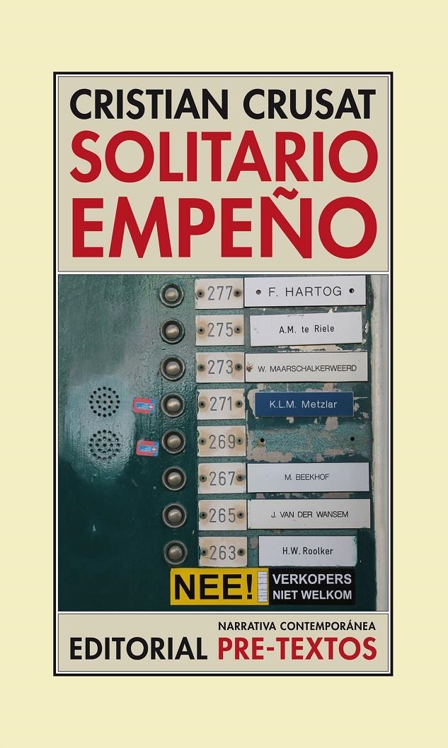 SOLITARIO EMPEÑO | 9788416453108 | CRUSAT, CRISTIAN | Llibreria La Gralla | Librería online de Granollers