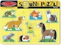 JOGUINA DIDACTICA PUZZLE MELISSA&amp;DOUG ANIMALS SOUND FUSTA | 000772107303 | MEL10730 | Llibreria La Gralla | Librería online de Granollers
