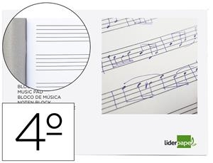 LLIBRETA MUSICA LIDERPAPEL 1/4 APAISAT 5MM | 8423473586093 | Llibreria La Gralla | Librería online de Granollers