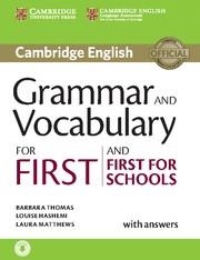 GRAMMAR AND VOCABULARY FOR FIRST FOR SCHOOLS | 9781107481060 | THOMAS, BARBARA | Llibreria La Gralla | Librería online de Granollers