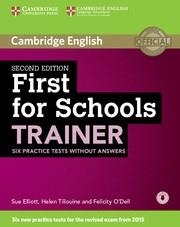 FIRST FOR SCHOOLS TRAINER 2 ED. BOOK WITHOUT ANSWERS + CD | 9781107446045 | Llibreria La Gralla | Librería online de Granollers
