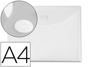 CARPETA PLASTIC A4 TRANSPARENT VELCRO | 8423473359956 | Llibreria La Gralla | Librería online de Granollers