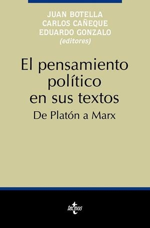 EL PENSAMIENTO POLÍTICO EN SUS TEXTOS DE PLATON A MARX | 9788430925223 | VV AA | Llibreria La Gralla | Llibreria online de Granollers