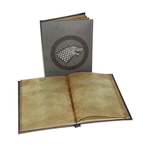 LLIBRETA GAME OF THRONES AMB LLUM LOGO CASA STARK | 8436546895152 | SD TOYS | Llibreria La Gralla | Librería online de Granollers