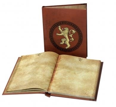 LLIBRETA AMB LLUM GAME OF THRONES LOGO LANNISTER | 8436546895169 | SD TOYS | Llibreria La Gralla | Librería online de Granollers