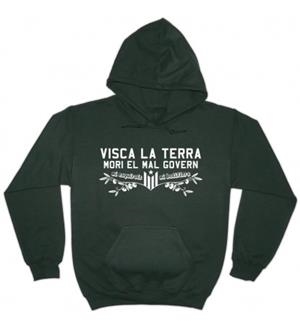 DESSUADORA COLOR VERD VISCA LA TERRA MORI EL MAL GOVERN TALLA S | LG1897 | PRODUCTES DE LA TERRA | Llibreria La Gralla | Librería online de Granollers
