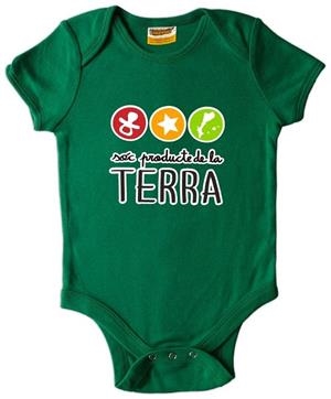 BODY MÀNIGA CURTA VERD SÓC PRODUCTE DE LA TERRA 12-24 MESOS | LG1899 | PRODUCTES DE LA TERRA | Llibreria La Gralla | Librería online de Granollers