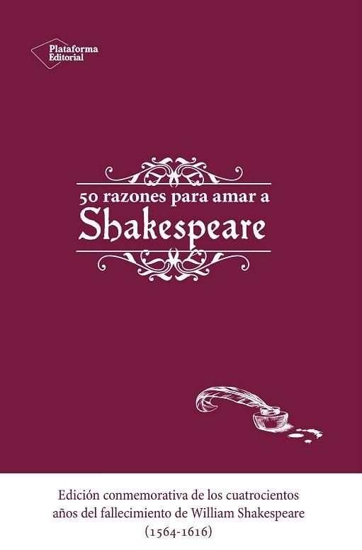 50 RAZONES PARA AMAR A SHAKESPEARE | 9788416620173 | Llibreria La Gralla | Llibreria online de Granollers