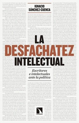 DESFACHATEZ INTELECTUAL, LA | 9788490971109 | SANCHEZ CUENCA, IGNACIO | Llibreria La Gralla | Llibreria online de Granollers