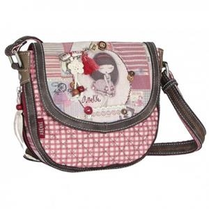 BANDOLERA ANEKKE PATCHWORK VERMELLA SOLAPA PETITA | 8434172030183 | WAKBO227652 | Llibreria La Gralla | Llibreria online de Granollers