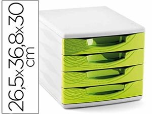 MODUL 4 CALAIXOS CEP BLANC-VERD | 3462159002002 | Llibreria La Gralla | Llibreria online de Granollers