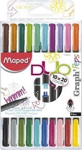 ROTULADORS MAPED 0.4 GRAPH PEPS DUO 10 UNITATS  | 3154147492512 | Llibreria La Gralla | Librería online de Granollers