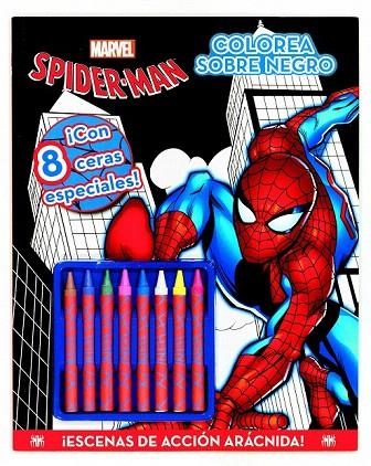 SPIDER-MAN. COLOREA SOBRE NEGRO | 9788415343523 | MARVEL | Llibreria La Gralla | Librería online de Granollers