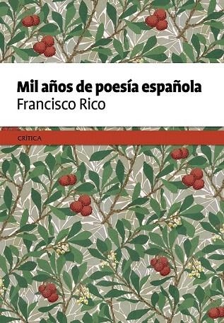 MIL AÑOS DE POESÍA ESPAÑOLA | 9788498929645 | RICO, FRANCISCO  | Llibreria La Gralla | Llibreria online de Granollers