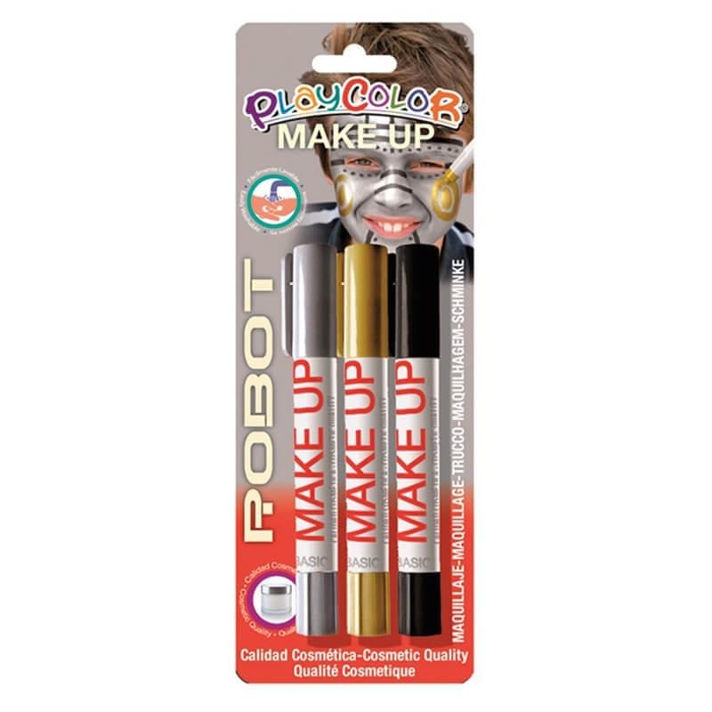 MAQUILLATGE PLAYCOLOR 3 UNITATS ROBOT | 8414213010435 | PLA01043 | Llibreria La Gralla | Librería online de Granollers