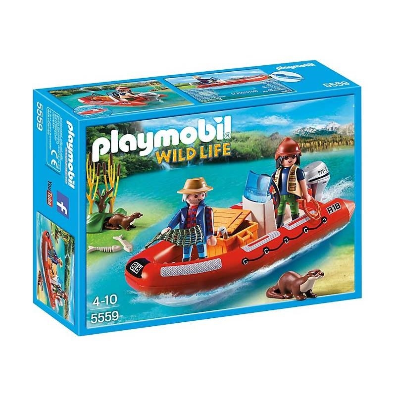 PLAYMOBIL WILD LIFE BARCA INFLABLE AMB EXPLORADORS (5559) | 4008789055590 | PLAYMOBIL | Llibreria La Gralla | Librería online de Granollers