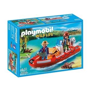 PLAYMOBIL WILD LIFE BARCA INFLABLE AMB EXPLORADORS (5559) | 4008789055590 | PLAYMOBIL | Llibreria La Gralla | Llibreria online de Granollers
