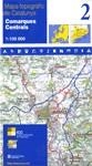 MAPA TOPOGRÀFIC DE CATALUNYA 1:100 000 - 2. COMARQUES CENTRALS | 9788439389651 | Llibreria La Gralla | Librería online de Granollers
