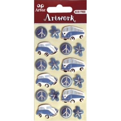 STICKER ARTOZ HIPPIE BUS | 7612996873969 | ART185590123 | Llibreria La Gralla | Llibreria online de Granollers