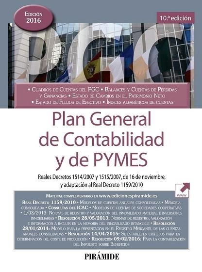 PLAN GENERAL DE CONTABILIDAD Y DE PYMES | 9788436836219 | EDICIONES PIRÁMIDE | Llibreria La Gralla | Librería online de Granollers