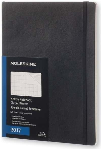 AGENDA 2017 MOLESKINE A4 S/V NEGRE | 8051272893373 | Llibreria La Gralla | Librería online de Granollers