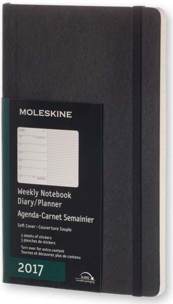 AGENDA 2017 MOLESKINE A5 S/V NEGRE TAPA TOVA | 8051272893366 | Llibreria La Gralla | Librería online de Granollers