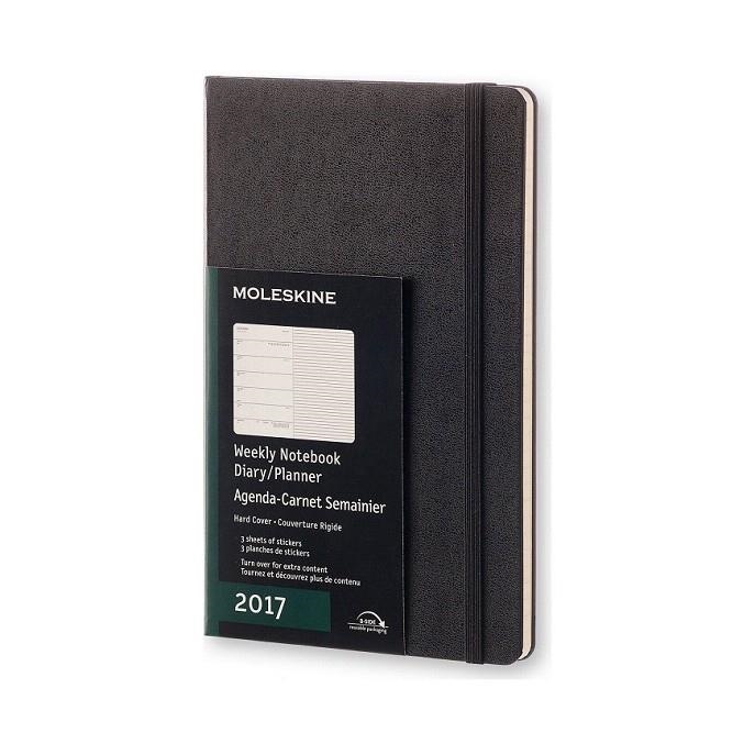 AGENDA 2017 MOLESKINE A5 S/V NEGRE | 8051272893342 | Llibreria La Gralla | Librería online de Granollers