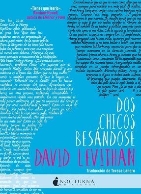 DOS CHICOS BESANDOSE | 9788494527753 | LEVITHAN, DAVID | Llibreria La Gralla | Librería online de Granollers