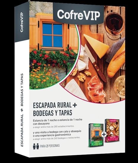 ESCAPADA RURAL + BODEGAS Y TAPAS (PACK COFREVIP 2019) | 8436544541778 | VV.AA | Llibreria La Gralla | Llibreria online de Granollers