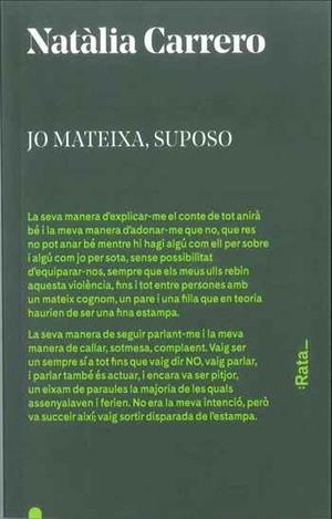 JO MATEIXA, SUPOSO | 9788494489105 | CARRERO, NATALIA | Llibreria La Gralla | Librería online de Granollers