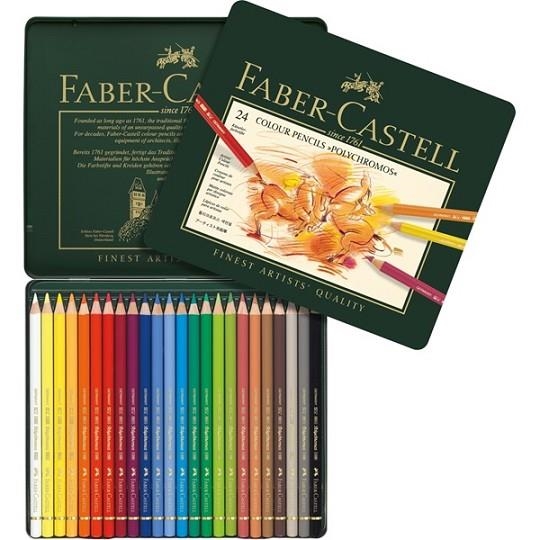 CAIXA LLAPIS POLYCHROMOS 24 UN FABER CASTELL | 4005401100249 | 110024 | Llibreria La Gralla | Llibreria online de Granollers