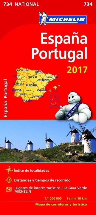 ESPAÑA  PORTUGAL MAPA MICHELIN 2017 | 9782067218932 | VVAA | Llibreria La Gralla | Librería online de Granollers