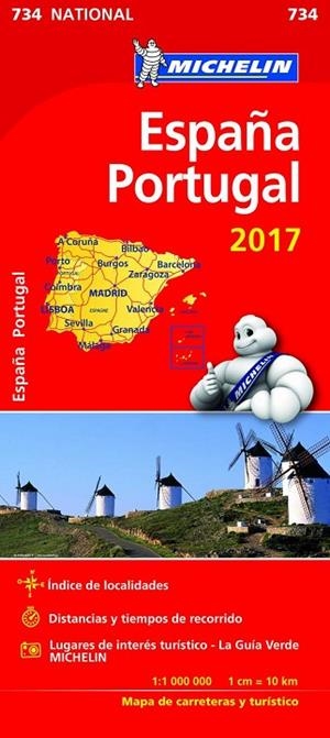 ESPAÑA  PORTUGAL MAPA MICHELIN 2017 | 9782067218932 | VVAA | Llibreria La Gralla | Llibreria online de Granollers