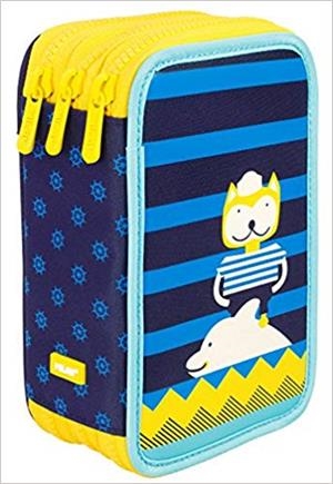 PLUMIER 3 PISOS MILAN GAT I DOFI BLAU I GROC | 8411574067917 | MIL081364AC2BA | Llibreria La Gralla | Llibreria online de Granollers