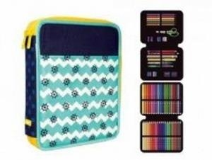 PLUMIER 2 PISOS GRAN MILAN GROC I BLAU NAUTIC | 8411574067924 | MIL081274AC2B | Llibreria La Gralla | Llibreria online de Granollers