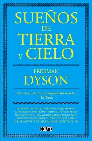 SUEÑOS DE TIERRA Y CIELO | 9788499927077 | DYSON, FREEMAN | Llibreria La Gralla | Llibreria online de Granollers