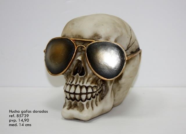 GUARDIOLA CALAVERA AMB ULLERES DAURADES 14CMS | 4029811353439 | VV.AA | Llibreria La Gralla | Llibreria online de Granollers