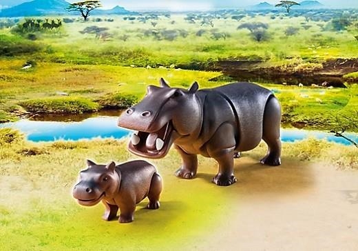 PLAYMOBIL WILD LIFE HIPOPOTAMO CON CRIA | 4008789069450 | PLAYMOBIL | Llibreria La Gralla | Librería online de Granollers