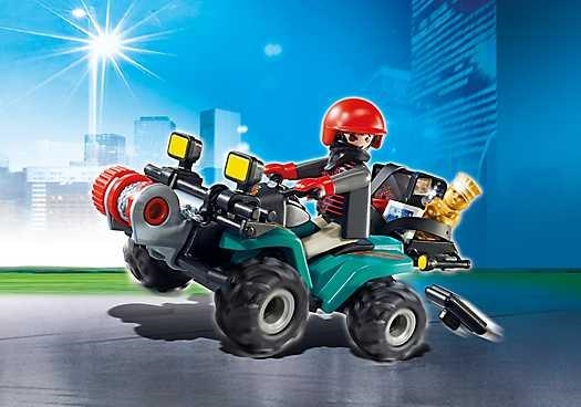 PLAYMOBIL CITY ACTION LADRON CON QUAD | 4008789068798 | PLAYMOBIL | Llibreria La Gralla | Librería online de Granollers