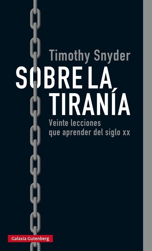 SOBRE LA TIRANÍA | 9788416734979 | SNYDER, TIMOTHY | Llibreria La Gralla | Llibreria online de Granollers