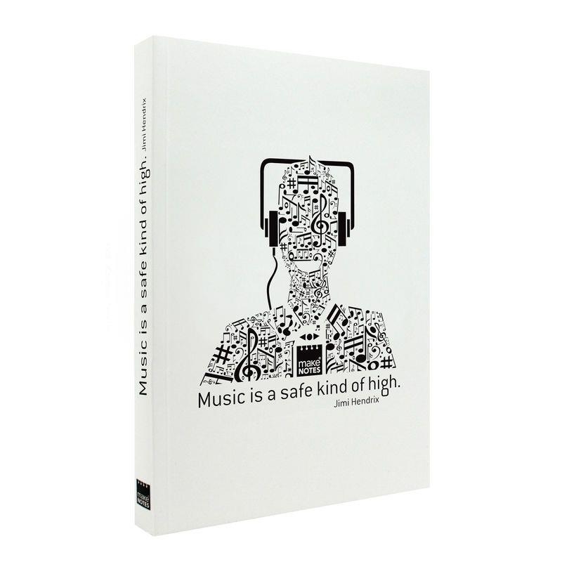 LLIBRETA  A6 ENCOLADA MAKE MUSIC IS A SAFE | 5609104818303 | MAKMN-WMA6 | Llibreria La Gralla | Librería online de Granollers