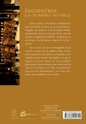 ENCUENTROS CON HOMBRES NOTABLES | 9788484455745 | GURDJIEFF, G. I. | Llibreria La Gralla | Librería online de Granollers