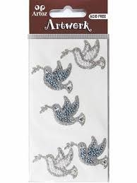 STICKER ARTOZ OCELLS BLAUS PLATA BRILLANTS | 7612996675341 | ART18555045 | Llibreria La Gralla | Llibreria online de Granollers