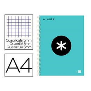 LLIBRETA A4 ANTARTIK ESPIRAL QUADRICULA 5X5 CARTRO VERD MENTA | 8423473646513 | 64651 | Llibreria La Gralla | Llibreria online de Granollers