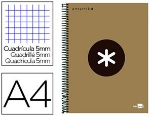 LLIBRETA ANTARTIK ESPIRAL A4 QUADRICULA MICROPERFORAT CARTRO OR | 8423473646483 | 64648 | Llibreria La Gralla | Llibreria online de Granollers