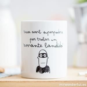 TASSA CERAMICA "TASSA AMB SUPERPODERS PER TROBAR..." | 8436547180363 | MR. WONDERFUL | Llibreria La Gralla | Llibreria online de Granollers