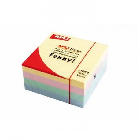 BLOC NOTES ADHESIVES TONS PASTEL APLI | 8410782109723 | 10972 | Llibreria La Gralla | Librería online de Granollers