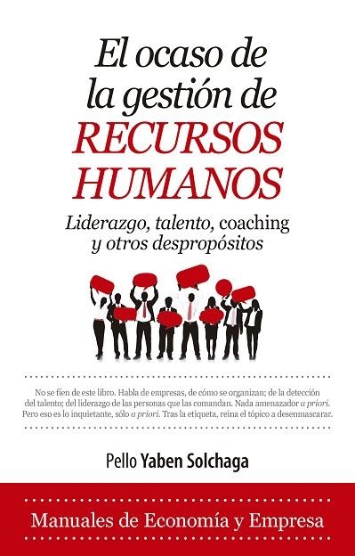 OCASO DE LA GESTIÓN DE RECURSOS HUMANOS, EL | 9788417044282 | YABEN SOLCHAGA, PELLO | Llibreria La Gralla | Llibreria online de Granollers