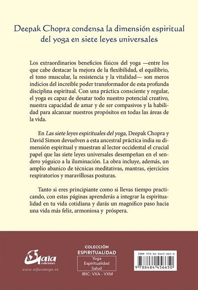 SIETE LEYES ESPIRITUALES DEL YOGA, LAS | 9788484456650 | CHOPRA, DEEPAK; SIMON, DAVID | Llibreria La Gralla | Llibreria online de Granollers