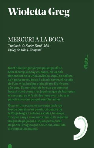 MERCURI A LA BOCA | 9788416738212 | GREG, WIOLETTA | Llibreria La Gralla | Llibreria online de Granollers